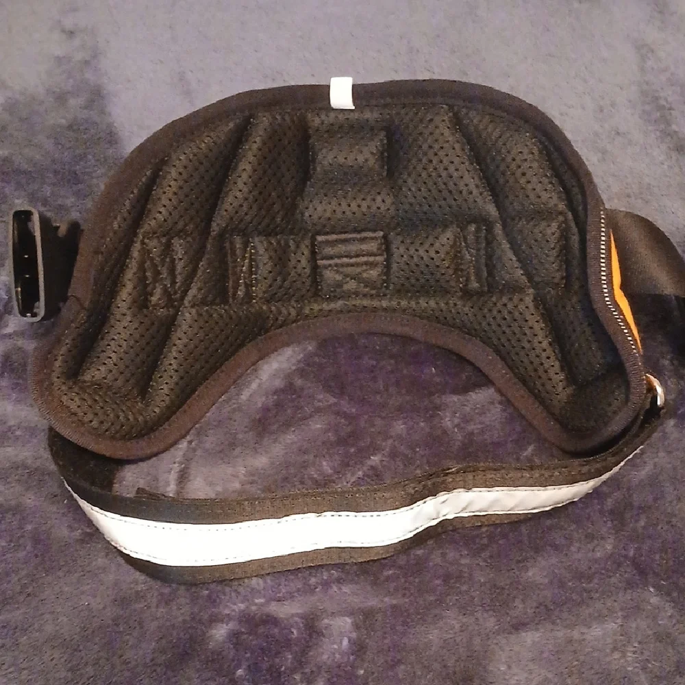 ShawnCo No-Pull Dog Harness Orange & Black Size Medium